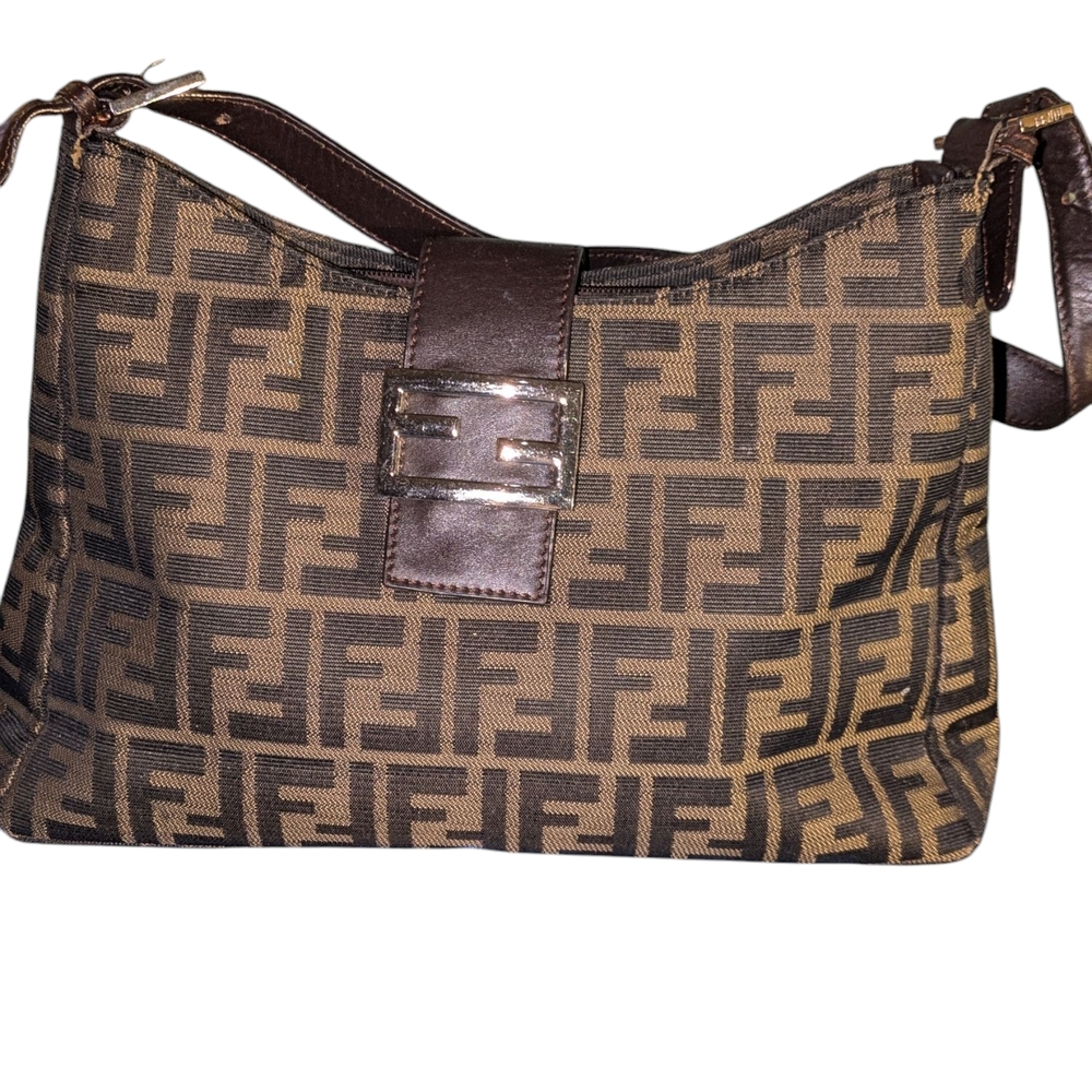 Fendi Brown Monogram Shoulder Bag